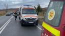 Accident pe <span style='background:#EDF514'>CENTURA CAPITALEI</span>. Doua persoane, duse la spital. Traficul, blocat