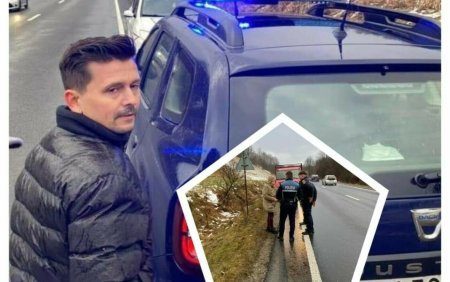 Gravida salvata de politisti in Caras-Severin dupa ce a fost <span style='background:#EDF514'>ARUNCATA</span> din masina de sotul ei