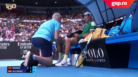 Carlos Alcaraz se afla in turul al patrulea la Australian Open dupa ce adversarul sau, Shang Juncheng, s-a retras