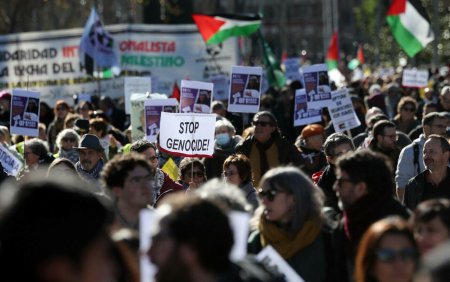 Proteste in Spania. Mii de manifestanti au cerut incetarea genocidului in Palestina