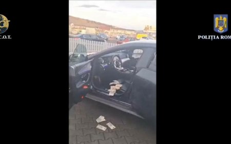 Un traficant de droguri a aruncat zeci de mii de lei in timp ce era prins in flagrant de DIICOT in Cluj