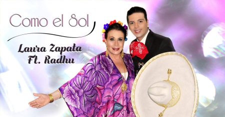 Radhu isi promoveaza tara in cel mai frumos mod. Indragitul artist si Laura <span style='background:#EDF514'>ZAPATA</span>, proiect Romania- Mexic in toata America Latina
