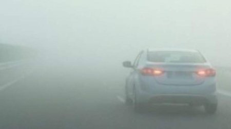 Atentie soferi! Ceata si vizibilitate scazuta pe Autostrada Bucuresti-Pitesti
