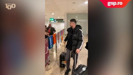 Horatiu Moldovan, asteptat de fanii Rapidului pe aeroportul din Madrid