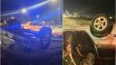 O soferita <span style='background:#EDF514'>BAUTA</span> si drogata s-a rasturnat cu masina, in timp ce era urmarita de politie, in Arad