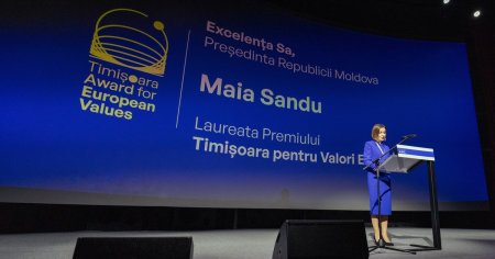 Maia Sandu poate sa primeasca premiul in bani de la Timisoara. Centrului National Anticoruptie a dat verdictul