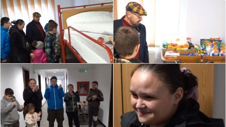 Cristian Popescu Piedone, ajutor pentru familia cu noua copii din Bucuresti care a ramas fara casa in toiul iernii