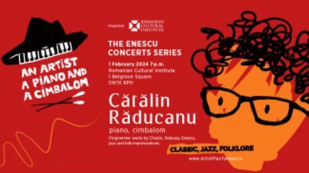 Un artist, un pian si un tambal - recital sustinut de Catalin Raducanu, la ICR Londra