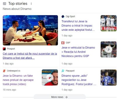 Jese la Dinamo: un fake news preluat de aproape toata presa (video)