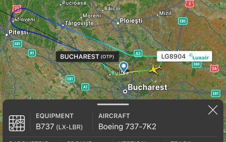 Un Boeing 737 care a decolat din Bucuresti a revenit pe Otopeni dupa 10 minute. Cursa a fost anulata