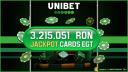 Jackpot istoric la Unibet <span style='background:#EDF514'>CASINO</span>: 3.215.051 RON castigati pe 24 ianuarie