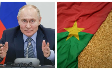 Putin are mana larga. Burkina Faso a primit o <span style='background:#EDF514'>DONATIE</span> de 25.000 de tone de grau din partea Rusiei