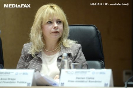 Anca Dragu, guvernatorul Bancii Nationale a Moldovei face turul institutii financiare din Romania