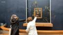 VIDEO | Momentul in care doua protestatare ecologiste arunca cu supa peste Mona Lisa, tabloul lui da Vinci de la Luvru