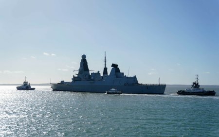 Regatul Unit a dejucat un nou atac cu drona houthi la Marea Rosie. Viza distrugatorul britanic HMS <span style='background:#EDF514'>DIAMOND</span>