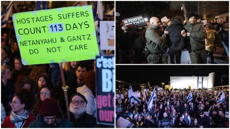 Mii de israelieni au cerut in strada demisia premierului Netanyahu: oamenii cer solutii pentru a aduce ostaticii acasa