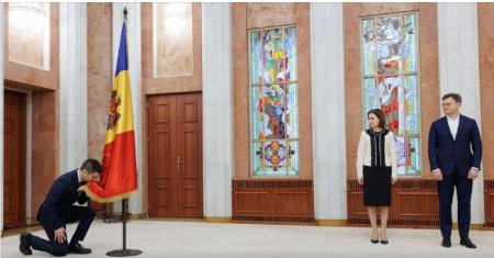 Noul ministru de externe de la Chisinau, Mihai Popsoi, a depus <span style='background:#EDF514'>JURAMANT</span>ul. Primele declaratii ale Maiei Sandu