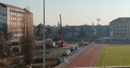 Terenuri de sport peste noua tribuna a stadionului Stiinta. Proiect futurist de 10 milioane de euro, la Timisoara FOTO
