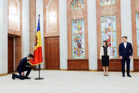 Noul ministru de externe din Republica Moldova a depus <span style='background:#EDF514'>JURAMANT</span>ul. Maia Sandu: Prioritara ramane relatia cu Romania si Ucraina, care ne apara