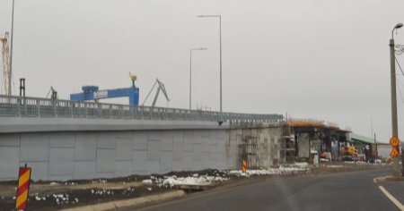 Cum a aparut, pe nestiute, un nou pod la intrarea in Galati. Va usura traficul rutier si feroviar dinspre Moldova si Ucraina