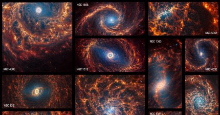 Te<span style='background:#EDF514'>LESCO</span>pul spatial James Webb, fotografii incredibile cu 19 galaxii spirala din apropierea Caii Lactee | VIDEO