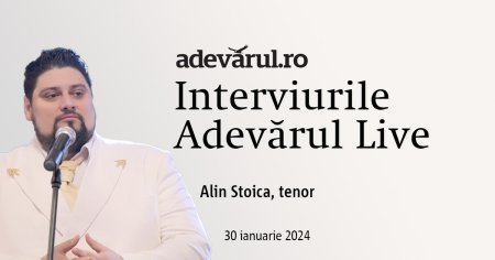 Alin Stoica, tenorul numit Pavarotti de Romania,  despre succes, drama copilariei si dorinta de a ramane un om bun