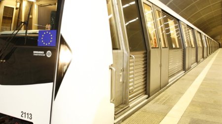 Primele imagini cu noul metrou din Bucuresti. Magistrala pe care va circula garnitura Alstom <span style='background:#EDF514'>METROPOLIS</span>