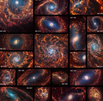 Te<span style='background:#EDF514'>LESCO</span>pul Webb a surprins imagini „uimitoare” a 19 galaxii spirala. Cea mai apropiata se afla la o distanta de 15 milioane de ani lumina de Pamant