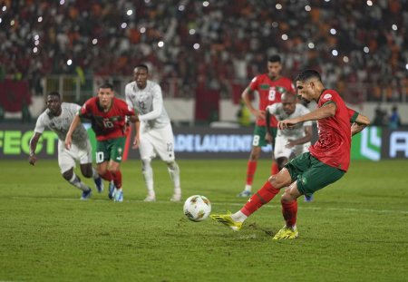 Maroc, ingropat de Hakimi la <span style='background:#EDF514'>CUPA AFRICII</span> » Avertisment uimitor: Ar trebui sa moara toti ca sa-l las sa bata penalty!