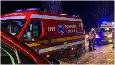 Accident grav in judetul Sibiu. Trei adulti si un copil au ajuns de urgenta la spital