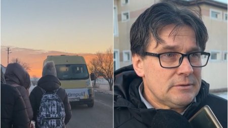 Primarul unei comune din Suceava conduce <span style='background:#EDF514'>AUTOBUZUL</span> scolar, dupa ce soferul a fost prins beat la volan