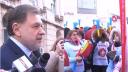 Protest <span style='background:#EDF514'>SANITAS</span>, in fata Ministerului Sanatatii | Alexandru Rafila a vorbit cu protestatarii: 