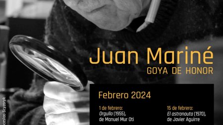 Laureatul Premiului Goya de Onoare 2024, cineastul spaniol Juan Mariné,  in patru lungmetraje difuzate luna aceasta de Institutul Cervantes