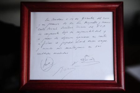 Primul contract al lui Messi, scris pe un servetel, este scos la licitatie pentru 300.000 de euro