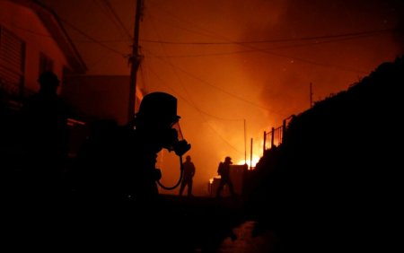 Cel putin 46 de persoane au murit in incendiile <span style='background:#EDF514'>FORESTIER</span>e care devasteaza centrul si sudul Chile