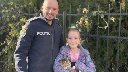 Lacrimi de bucurie pentru Ioana, dupa ce pisica ei a fost gasita de politistii din <span style='background:#EDF514'>EFORIE</span> in timp record