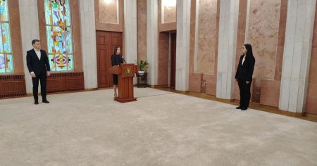 Cristina Gherasimov a depus juramantul pentru functia de viceprim-ministru pentru integrare europeana al Republicii Moldova