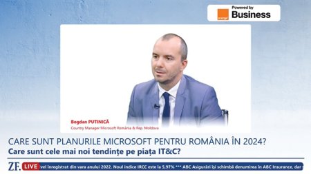 ZF Live. Bogdan Putinica, country manager Microsoft Romania si Republica Moldova: Presiunea pentru a se schimba si digitaliza lucrurile din cadrul administratiilor publice este reala, insa, pe de alta parte, rezistenta la schimbare este enorma