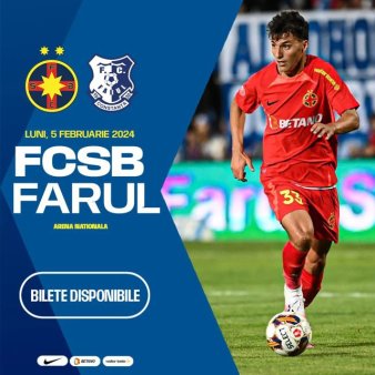 FCSB intalneste Farul Constanta in derbiul Superligii de fotbal
