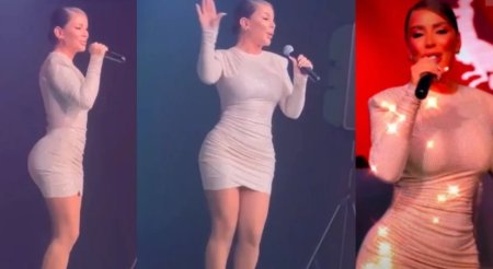 O cantareata supranumita Kim Kardashian din Daghestan, criticata dur din cauza tinutei provocatoare de la un concert: Eu sunt convinsa ca arat superb
