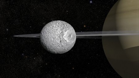 Steaua Mortii, luna lui Saturn, are un ocean ascuns, ingropat la kilometri adancime