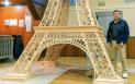 Rasturnare de situatie in cazul francezului care a construit in 8 ani Turnul Eiffel din chibrituri, sperand la un record