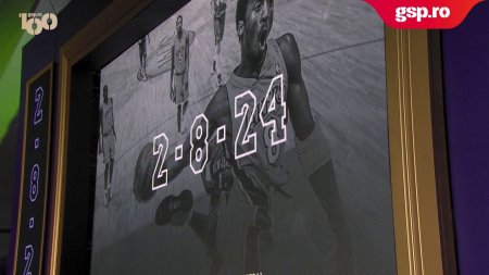Los Angeles <span style='background:#EDF514'>LAKE</span>rs a inaugurat statuia legendarului Kobe Bryant