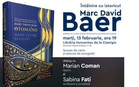 Marc David Baer, autorul cartii Otomanii: Hani, cezari si califi, prezent la un evenimet <span style='background:#EDF514'>HUMANITAS</span>