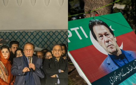 Doi fosti premieri, dusmani declarati, revendica fiecare victoria in alegerile din Pakistan. Unul este la inchisoare
