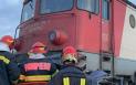 Scurgeri de benzina din vagoanele unui tren de marfa, in gara Drobeta Turnu Severin. Interventie de urgenta a pompierilor