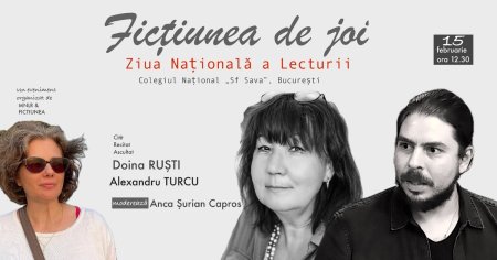 Ziua Lecturii, celebrata alaturi de Doina Rusti si Alexandru Turcu la Colegiul Sfantul Sava din Bucuresti
