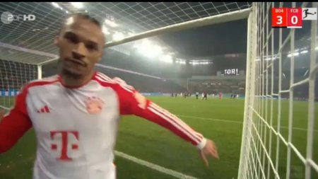 L-au lasat de tot nervii! Ce a facut <span style='background:#EDF514'>LEROY</span> Sane dupa ultimul gol incasat de Bayern la Leverkusen!