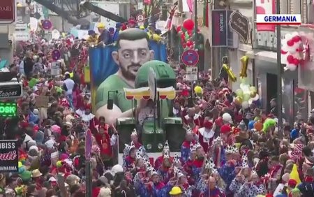 Europenii se bucura de ultimele zile de carnaval. In Germania, Spania sau Croatia au fost organizate parade si petreceri