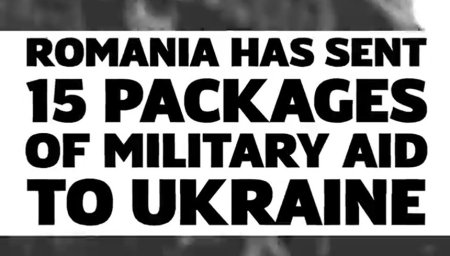 Ucraina <span style='background:#EDF514'>MULTUMESTE</span> Romaniei pentru cele 15 convoaie militare trimise